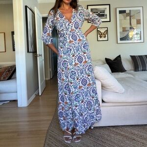 Printed Wrap Dress